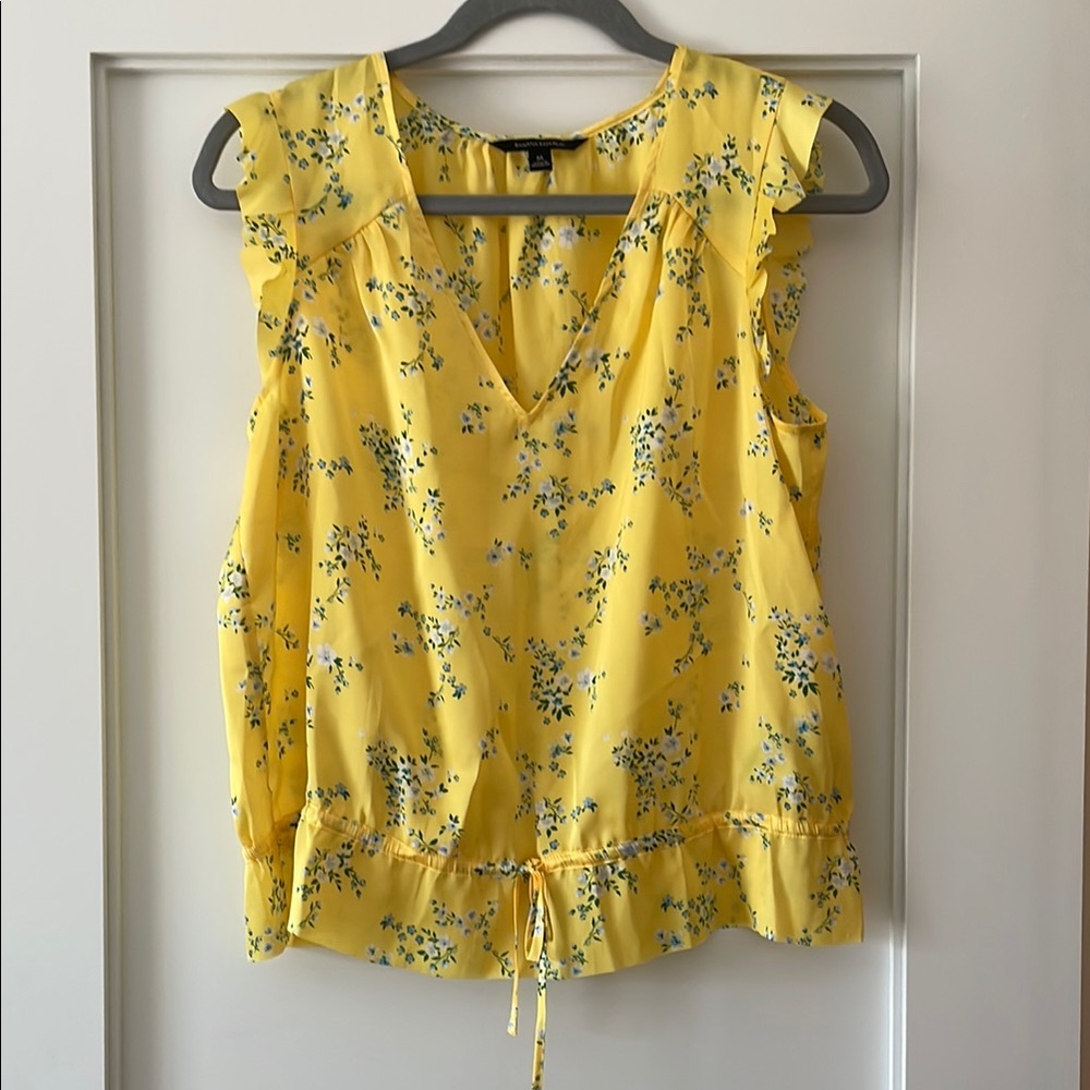 Yellow Floral Women's Top